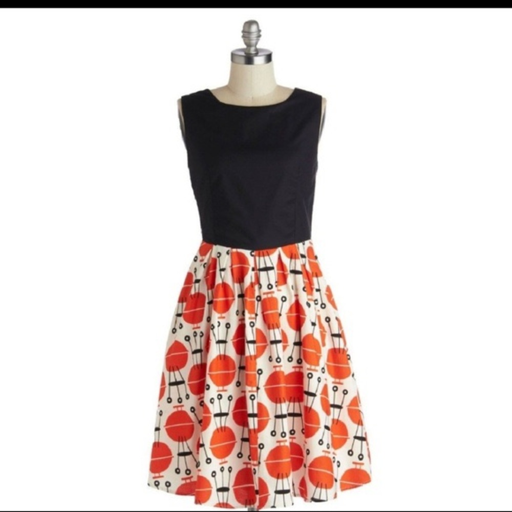 MisCloth Myrtlewood of California, rare grill print dress, XL Never worn